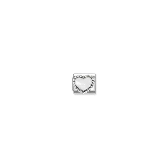 NOMINATION ITALY Classic Silver White Heart Charm