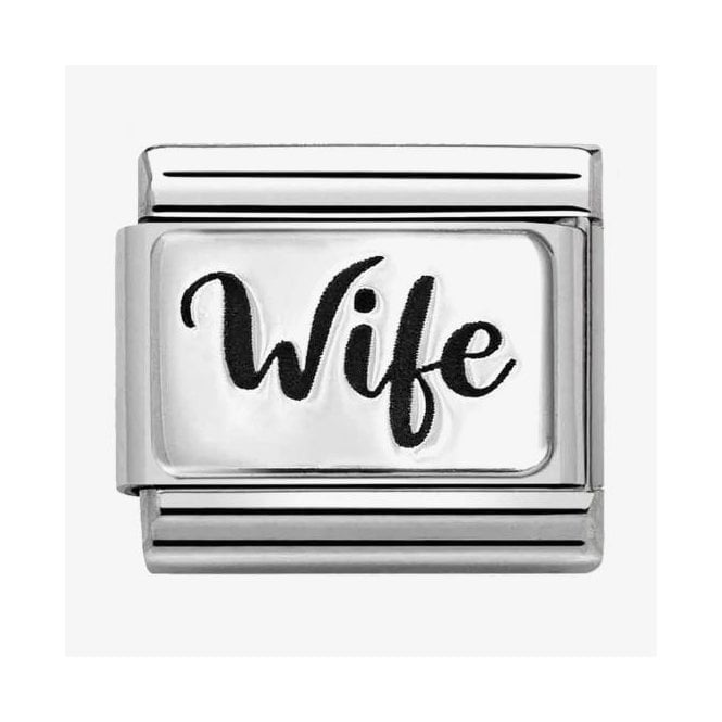 NOMINATION ITALY Classic Silver Wife Plate Charm