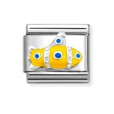 Classic Silver Yellow Submarine Charm