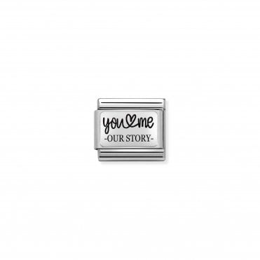Classic Silver You & Me Our Story Charm