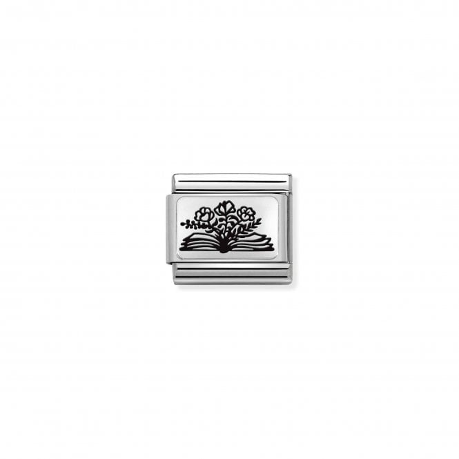 NOMINATION ITALY Classic Silvershine Book with Flowers