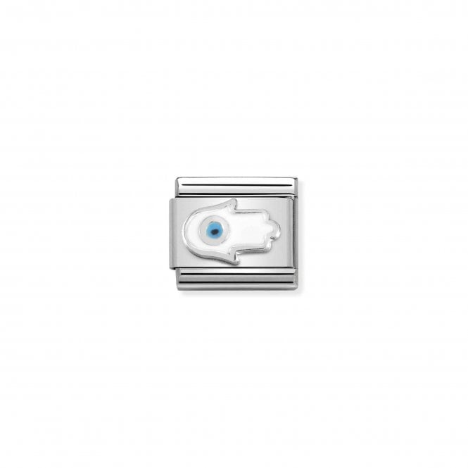 NOMINATION ITALY Classic Silvershine & Enamel White Fatima Hand Charm