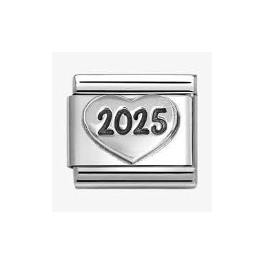 Classic Silvershine Heart 2025 Charm