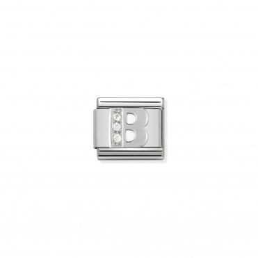 Classic Silvershine Letter B Charm