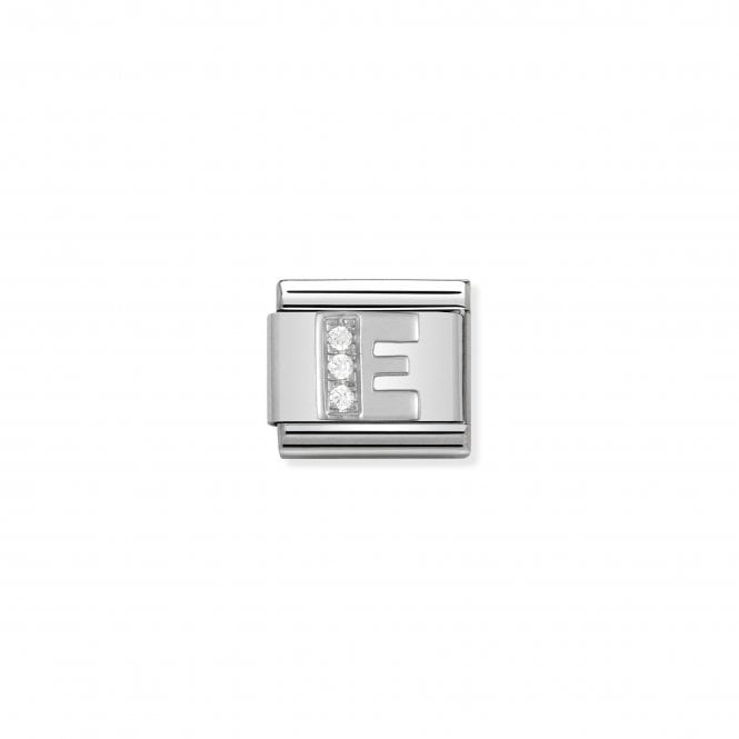 NOMINATION ITALY Classic Silvershine Letter E Charm