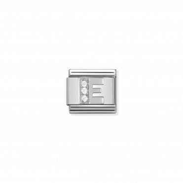 Classic Silvershine Letter E Charm
