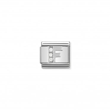 Classic Silvershine Letter F Charm