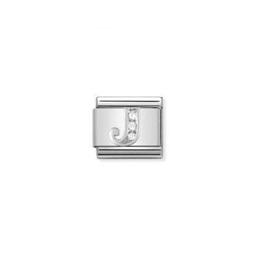 Classic Silvershine Letter J Charm