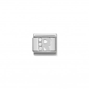 Classic Silvershine Letter R Charm
