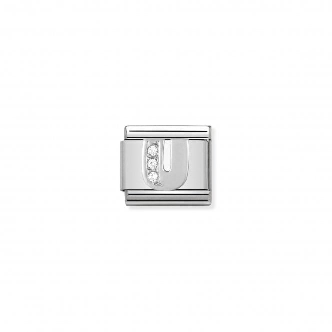 NOMINATION ITALY Classic Silvershine Letter U Charm