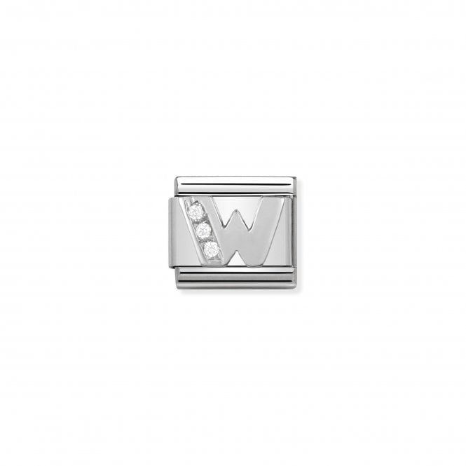 NOMINATION ITALY Classic Silvershine Letter W Charm