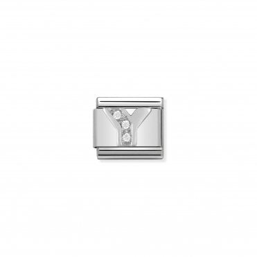 Classic Silvershine Letter Y Charm