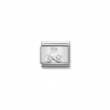 Classic Silvershine Triskell Charm