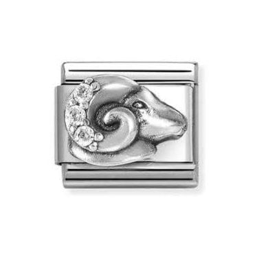 Classic Silvershine Zodiac CZ Aries Charm