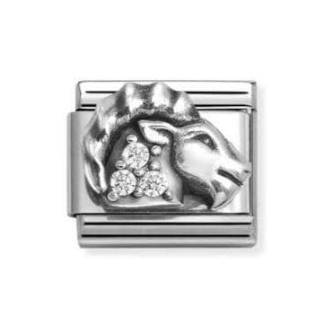 Classic Silvershine Zodiac CZ Capricorn Charm