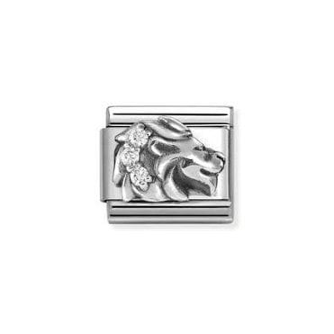 Classic Silvershine Zodiac CZ Leo Charm