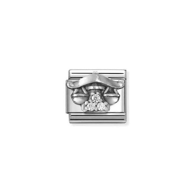 NOMINATION ITALY Classic Silvershine Zodiac CZ Libra Charm