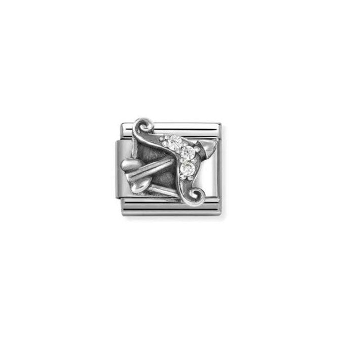 NOMINATION ITALY Classic Silvershine Zodiac CZ Sagittarius Charm