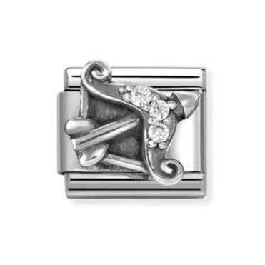 Classic Silvershine Zodiac CZ Sagittarius Charm