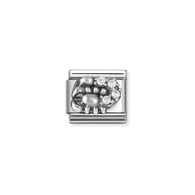 NOMINATION ITALY Classic Silvershine Zodiac CZ Scorpio Charm