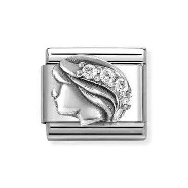 Classic Silvershine Zodiac CZ Virgo Charm