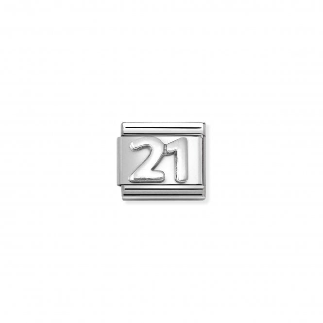 NOMINATION ITALY Classic Stainless Steel Oxidised 21 Charm
