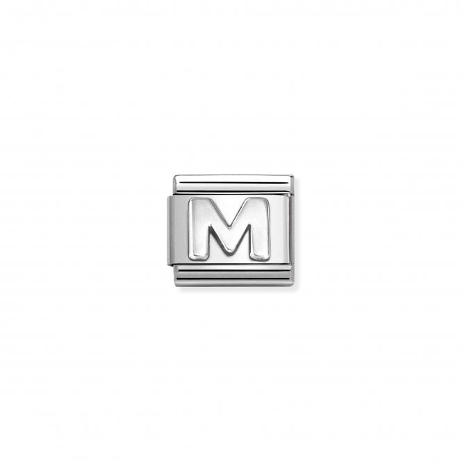 NOMINATION ITALY Classic Stainless Steel Oxidised Letter M Charm