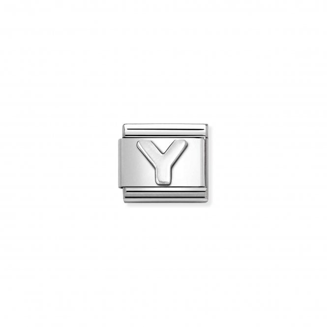 NOMINATION ITALY Classic Stainless Steel Oxidised Letter Y Charm