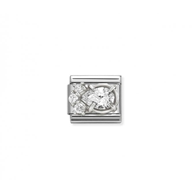 NOMINATION ITALY Classic White CZ Drop Charm
