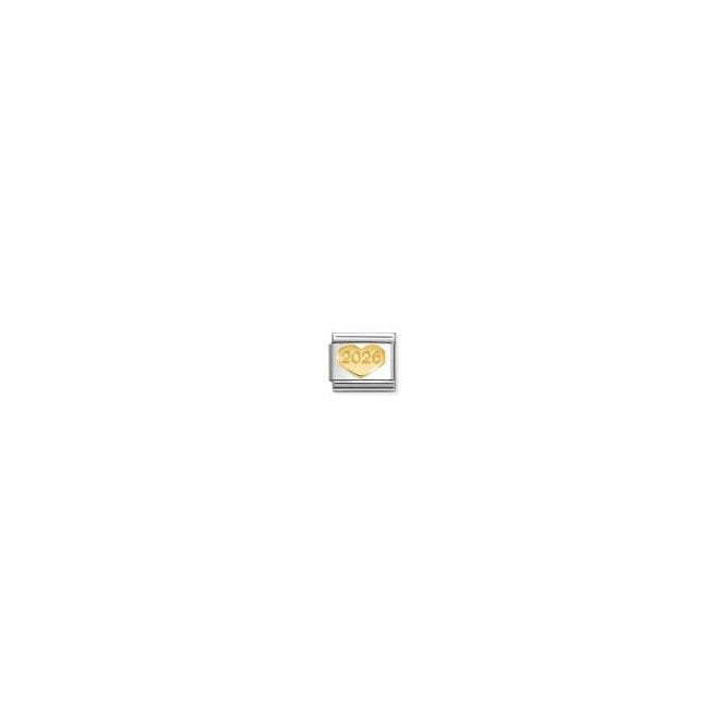 NOMINATION ITALY Classic Yellow Gold 2026 Heart Charm