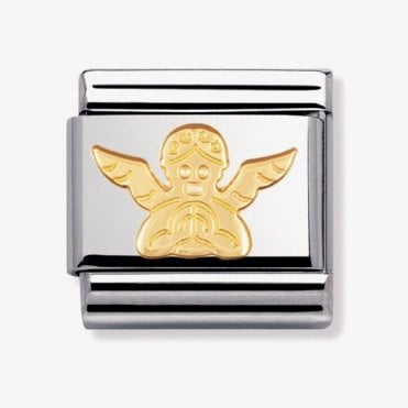 Classic Yellow Gold Angel Charm