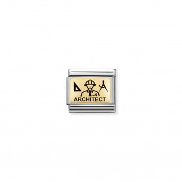 Classic Yellow Gold Architect Charm