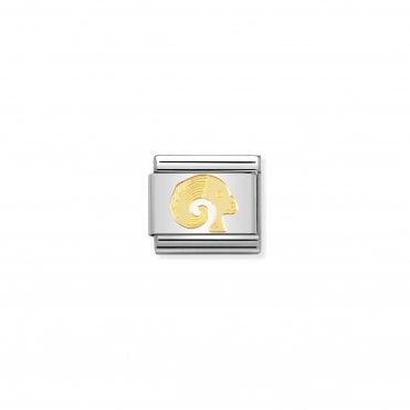 Classic Yellow Gold Aries Charm