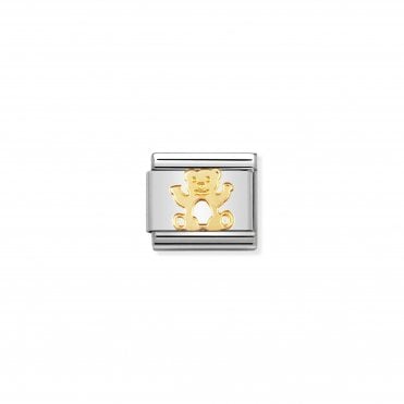 Classic Yellow Gold Bear Charm