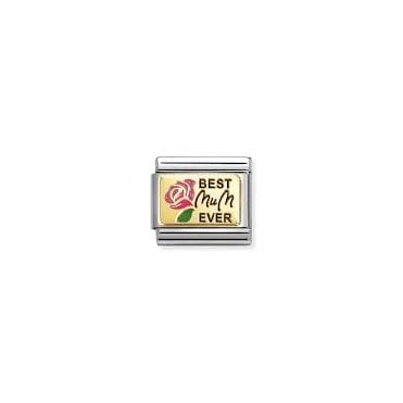 Classic Yellow Gold Best Mum Ever Charm