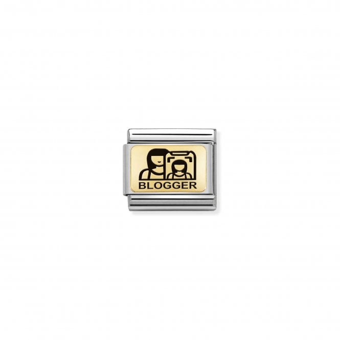 NOMINATION ITALY Classic Yellow Gold Blogger Charm