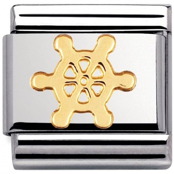 NOMINATION ITALY Classic Yellow Gold Boat's Wheel Charm