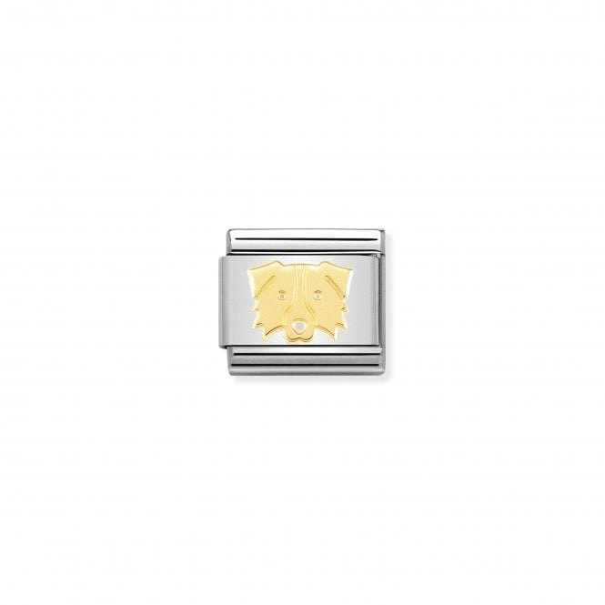 NOMINATION ITALY Classic Yellow Gold Border Collie Charm