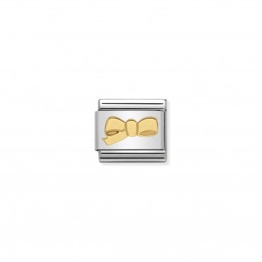 Classic Yellow Gold Bow Cherie Charm