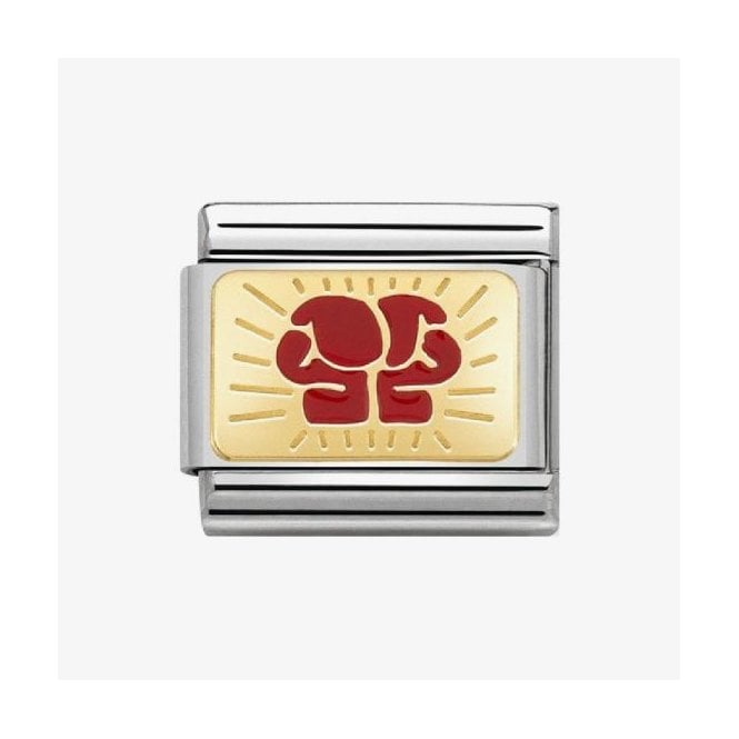 NOMINATION ITALY Classic Yellow Gold Boxing Gloves Charm