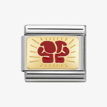 Classic Yellow Gold Boxing Gloves Charm