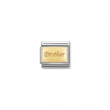 Classic Yellow Gold Brother Charm