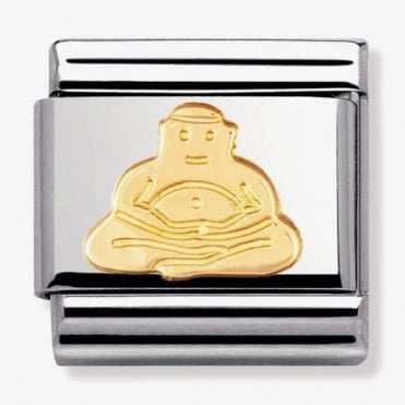 Classic Yellow Gold Buddha Charm
