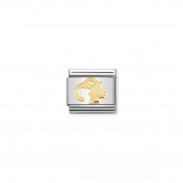 Classic Yellow Gold Capricorn Charm