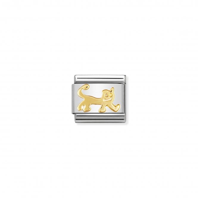 NOMINATION ITALY Classic Yellow Gold Cat Charm