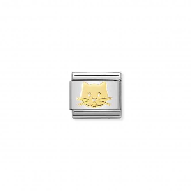 NOMINATION ITALY Classic Yellow Gold Cat Charm