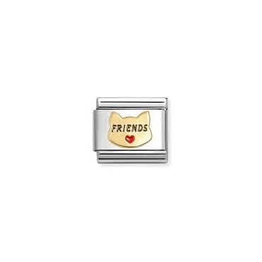 Classic Yellow Gold Cat Friends Charm