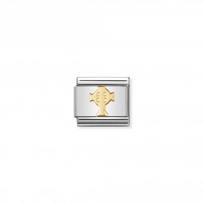 NOMINATION ITALY Classic Yellow Gold Celtic Cross Charm