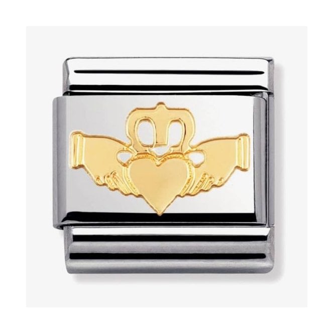 NOMINATION ITALY Classic Yellow Gold Claddagh Charm