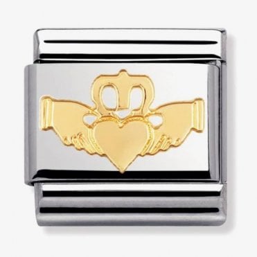 Classic Yellow Gold Claddagh Charm